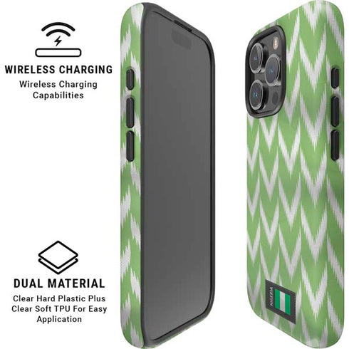 Nigeria Soccer Flag iPhone 16 Pro Max Magsafe Impact Case